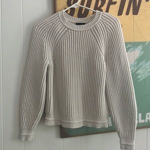 COZY J.CREW HEAVY RIBBED CREWNECK SWEATER